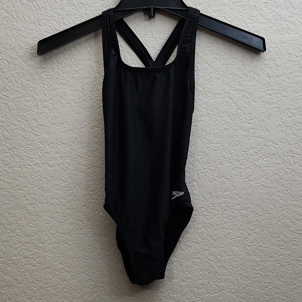 Speedo Swimsuit Womens Size 8 Black Pro LT